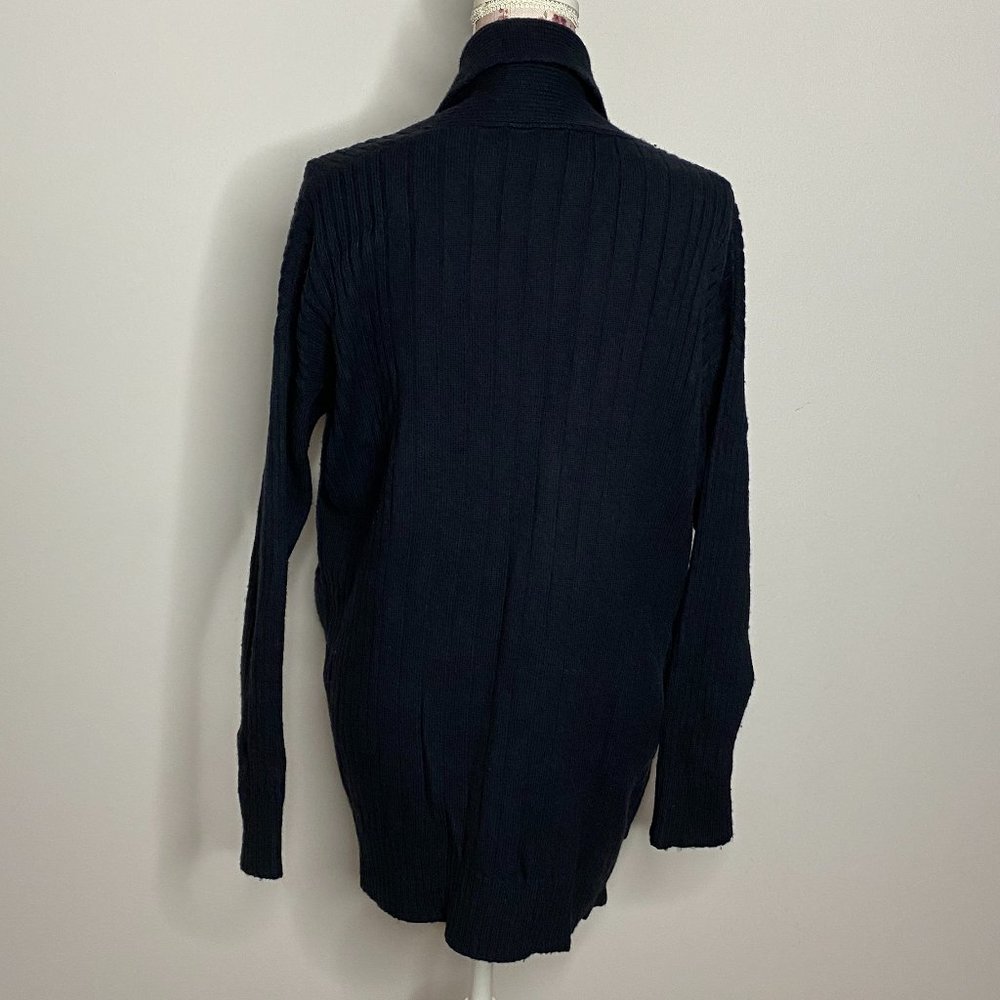 BANANA REPUBLIC Cardigan Open Front Wool Cotton Blend Size Large Petite - Picture 6 of 9